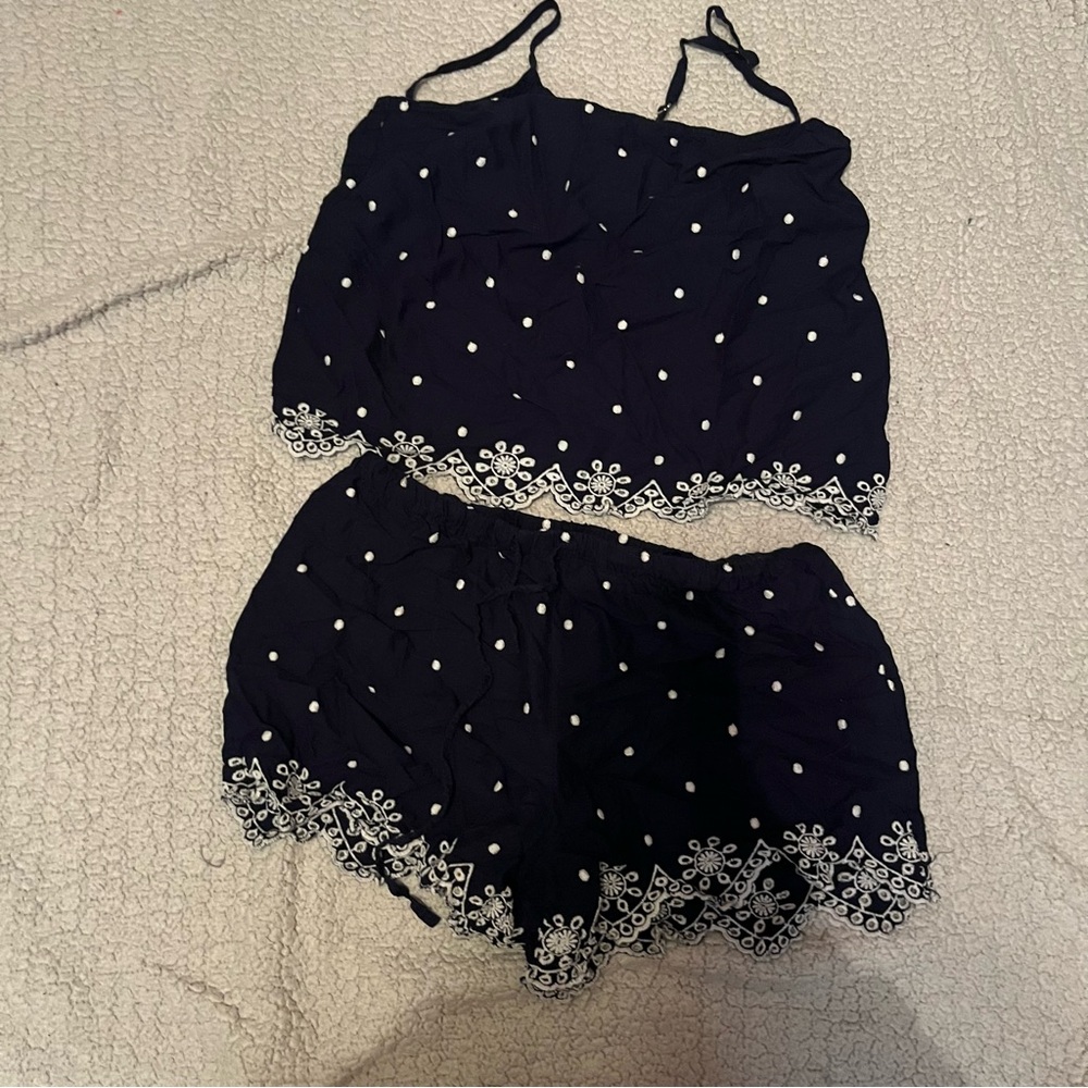 Adore Me | Eyelet PJ Set
